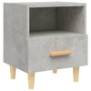 Bedside Cabinet Concrete Grey 40x35x47 cm