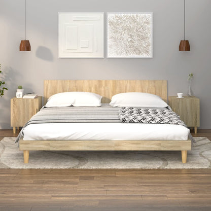 Bedside Cabinet Sonoma Oak Engineered Wood