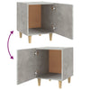 Bedside Cabinet Concrete Grey Engineered Wood