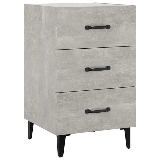 Bedside Cabinet | Concrete grey | Engineered wood | Bedside Cabinet