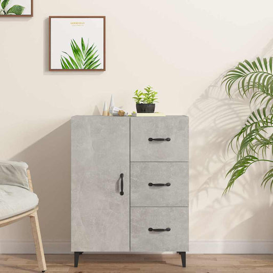 Sideboard | Concrete grey | Engineered wood | 69.5 x 34 x 90 cm