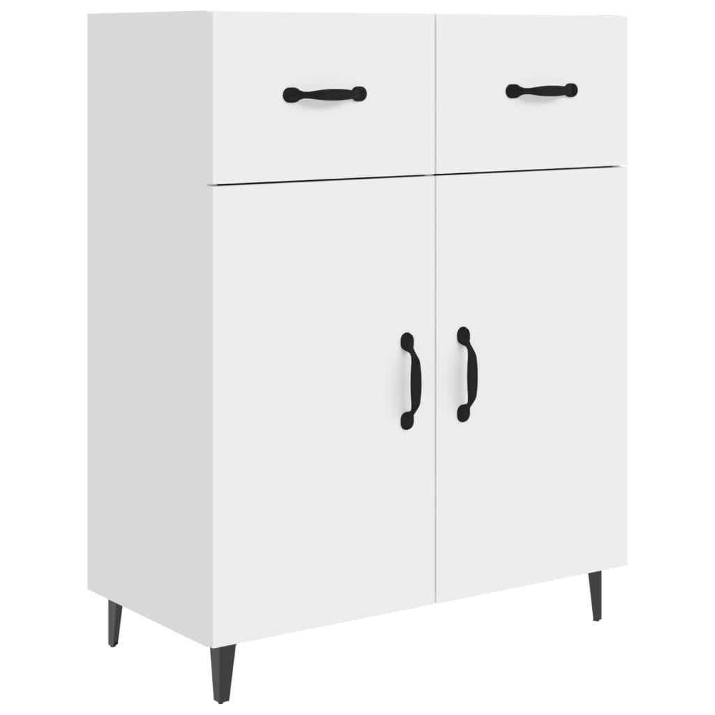 Sideboard White 69.5x34x90 cm Engineered Wood