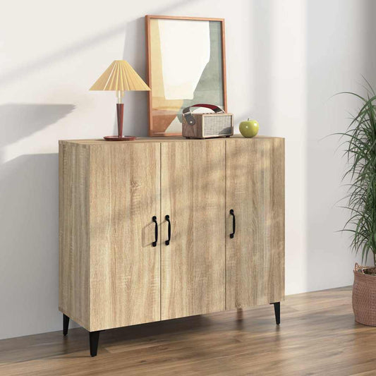Sideboard | Sonoma oak | Engineered wood, Metal | Medium