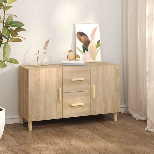 Sideboard | Sonoma oak | Engineered wood | 100x36x60 cm | Sideboard