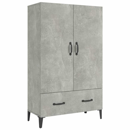 Highboard | Concrete Grey | Engineered wood | Tall | Highboard
