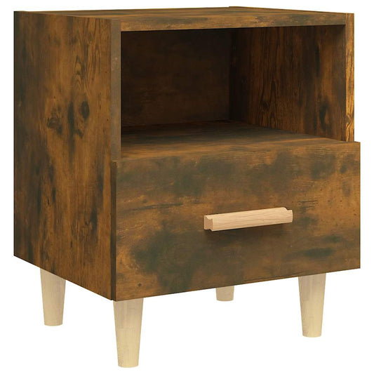 Bedside Cabinet | Smoked oak | Engineered wood, solid eucalyptus wood