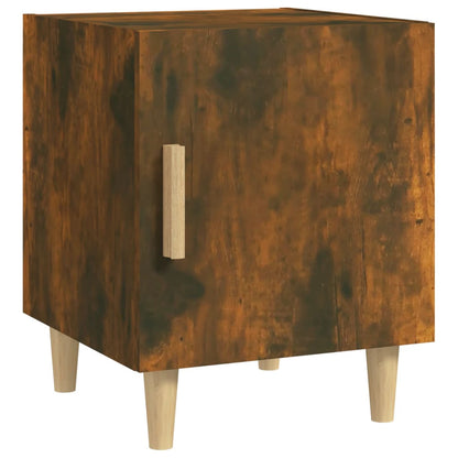 Bedside Cabinets 2 pcs Smoked Oak Engineered Wood
