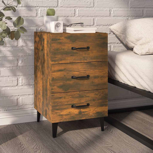 Bedside Cabinet | Smoked Oak | Engineered wood, metal | Standard