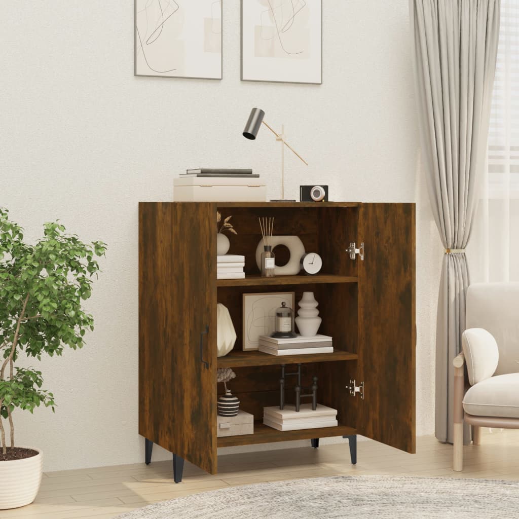 Sideboard Smoked Oak 70x34x90 cm Engineered Wood