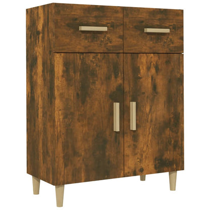 Sideboard Smoked Oak 69.5x34x90 cm Engineered Wood