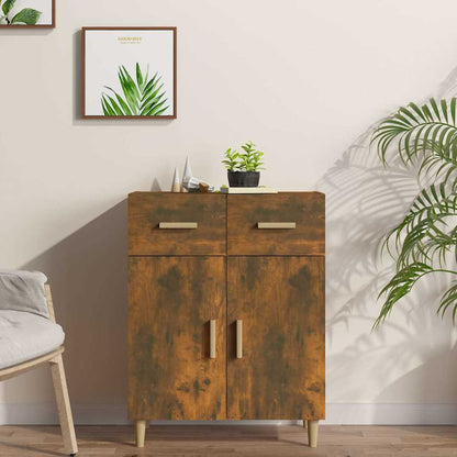 Sideboard Smoked Oak 69.5x34x90 cm Engineered Wood