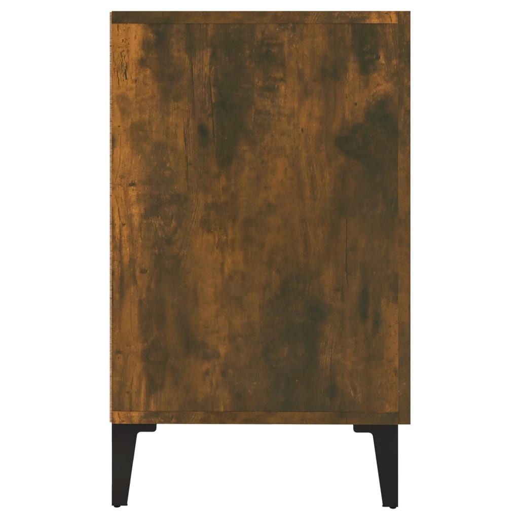 Sideboard Smoked Oak 100x36x60 cm Engineered Wood