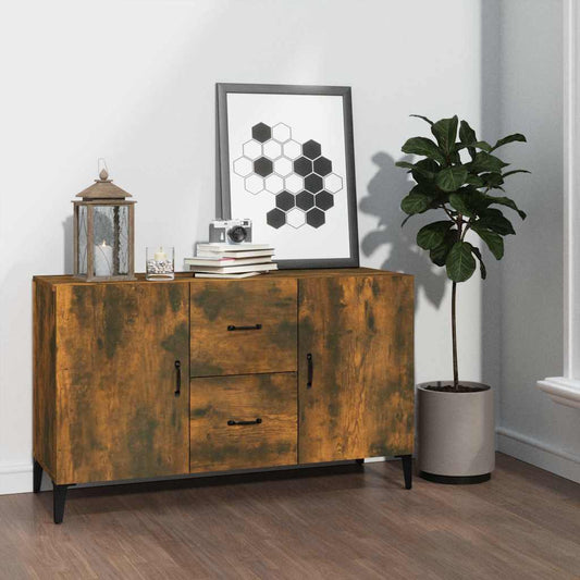 Sideboard | Smoked oak | Engineered wood | 100 cm x 36 cm x 60 cm