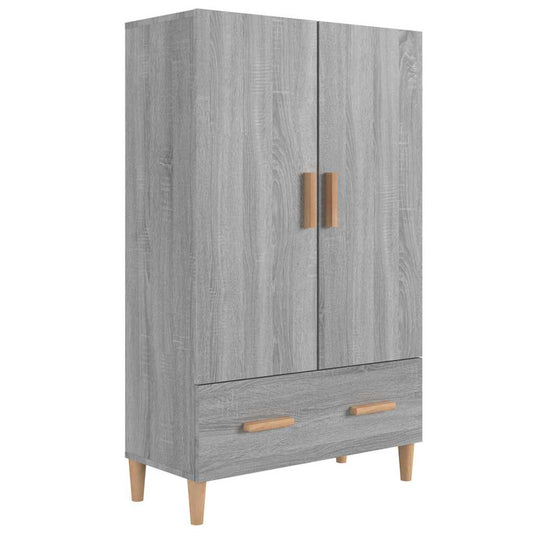 Highboard | Grey Sonoma | Engineered Wood | Medium | Storage | Highboard