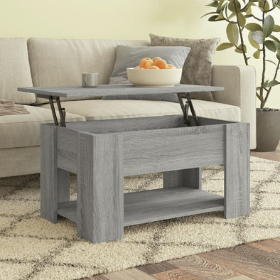 Coffee Table Grey Sonoma 79x49x41 cm Engineered Wood