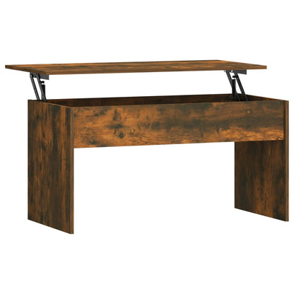 Coffee Table Smoked Oak 102x50.5x52.5 cm Engineered Wood