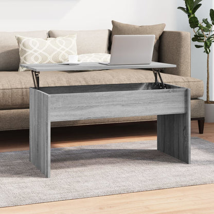 Coffee Table Grey Sonoma 102x50,5x52,5 cm Engineered Wood