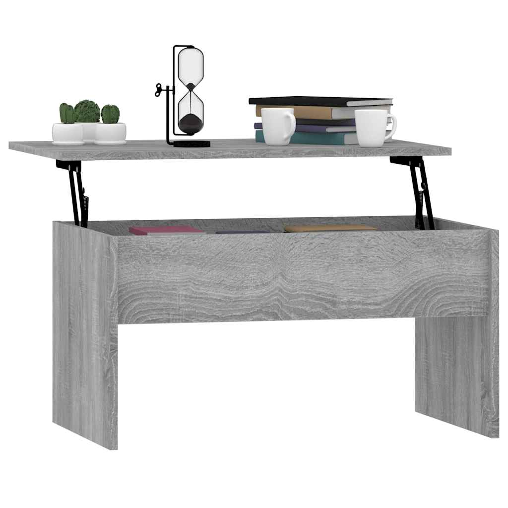 Coffee Table Gray Sonoma 31.5"x19.9"x16.3" Engineered Wood