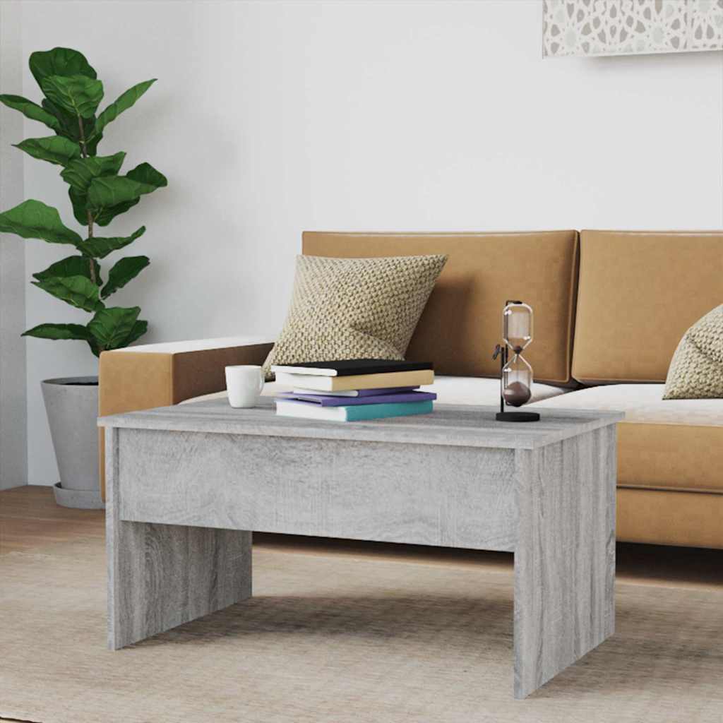 Coffee Table Gray Sonoma 31.5"x19.9"x16.3" Engineered Wood