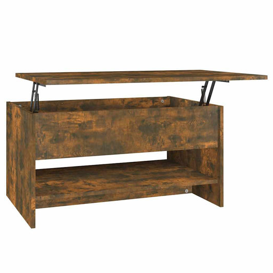 Coffee Table | Smoked Oak | Engineered Wood | 80x50x40 cm