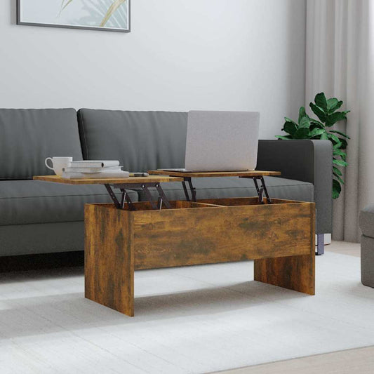 Coffee Table | Smoked oak | Engineered wood | Medium | Coffee Table