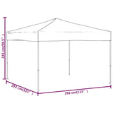 Folding Party Tent Taupe 3x3 m