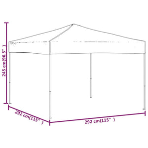 Folding Party Tent Red 3x3 m