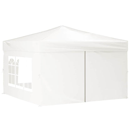 Folding Party Tent with Sidewalls White 3x3 m