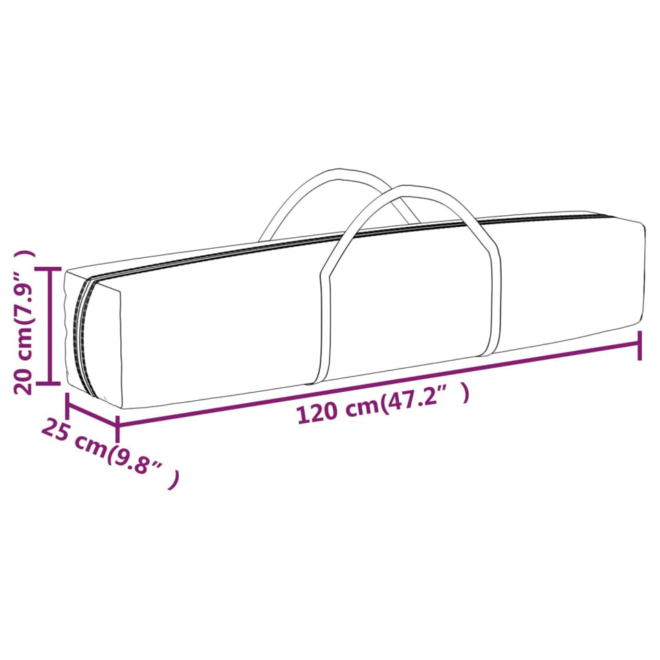 Folding Party Tent Cream 3x6 m