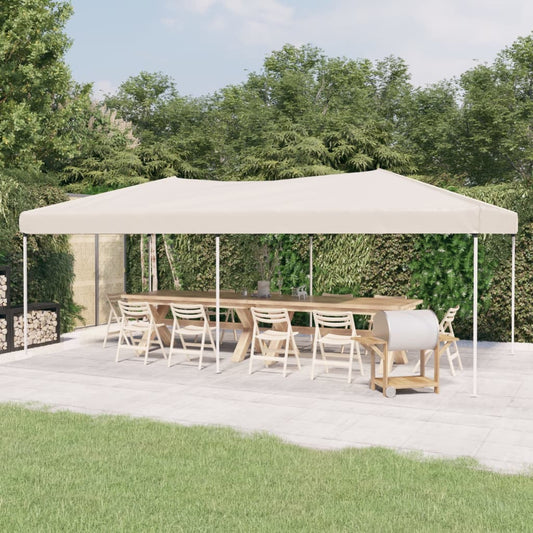 Party Tent | Cream | 210D Oxford Fabric with Silver Coating, Steel