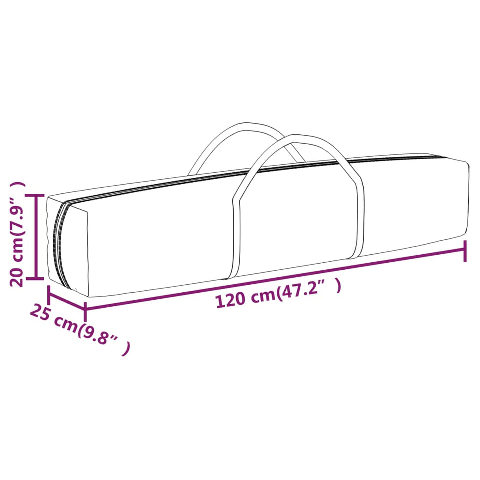 Folding Party Tent with Sidewalls Cream 3x6 m