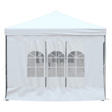 Folding Party Tent with Sidewalls White 3x6 m