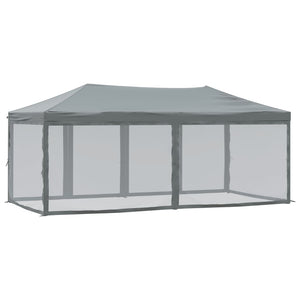 Folding Party Tent with Sidewalls Anthracite 3x6 m