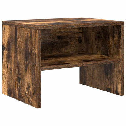 Bedside Cabinet Smoked Oak 40x30x30 cm Engineered Wood