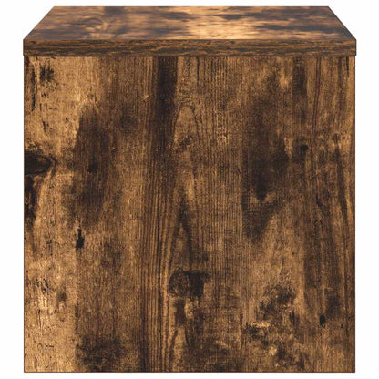 Bedside Cabinet Smoked Oak 40x30x30 cm Engineered Wood