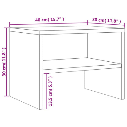 Bedside Cabinets 2 pcs Grey Sonoma 40x30x30 cm Engineered Wood