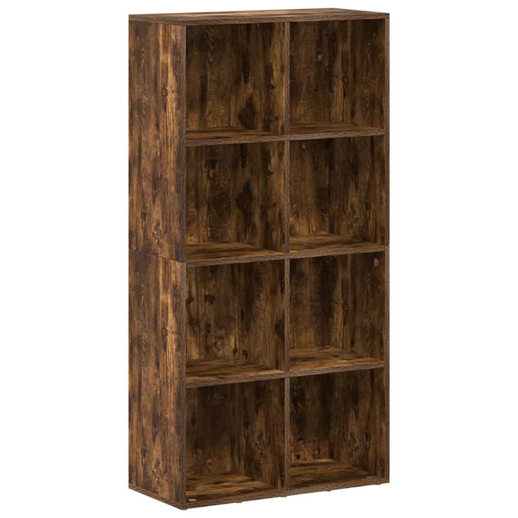 Book Cabinet/Sideboard Smoked Oak 66x30x130 cm Engineered Wood