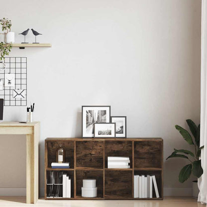 Book Cabinet/Sideboard Smoked Oak 66x30x130 cm Engineered Wood