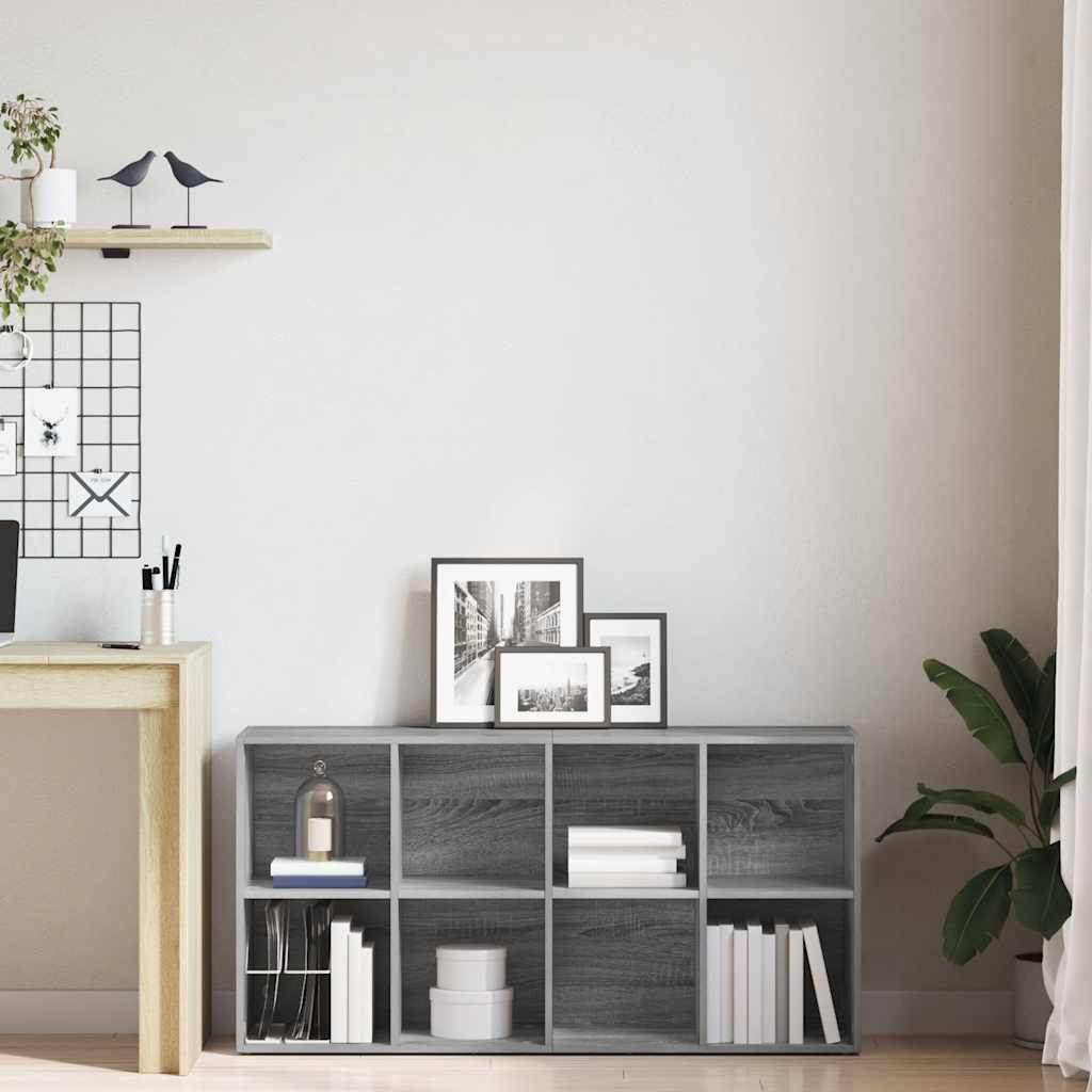Book Cabinet/Sideboard Grey Sonoma 66x30x130 cm Engineered Wood