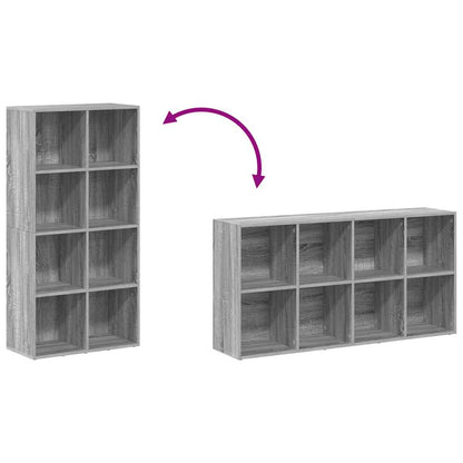 Book Cabinet/Sideboard Grey Sonoma 66x30x130 cm Engineered Wood