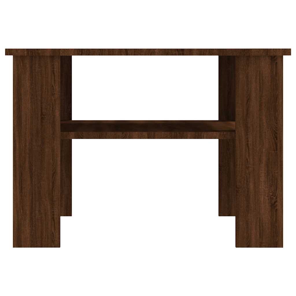 Coffee Table Brown Oak 60x60x42 cm Engineered Wood