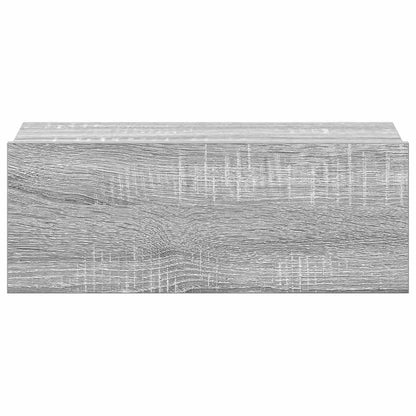 815285 vidaXL Floating Nightstands 2pcs Grey Sonoma 40x30x15cm Engineered Wood