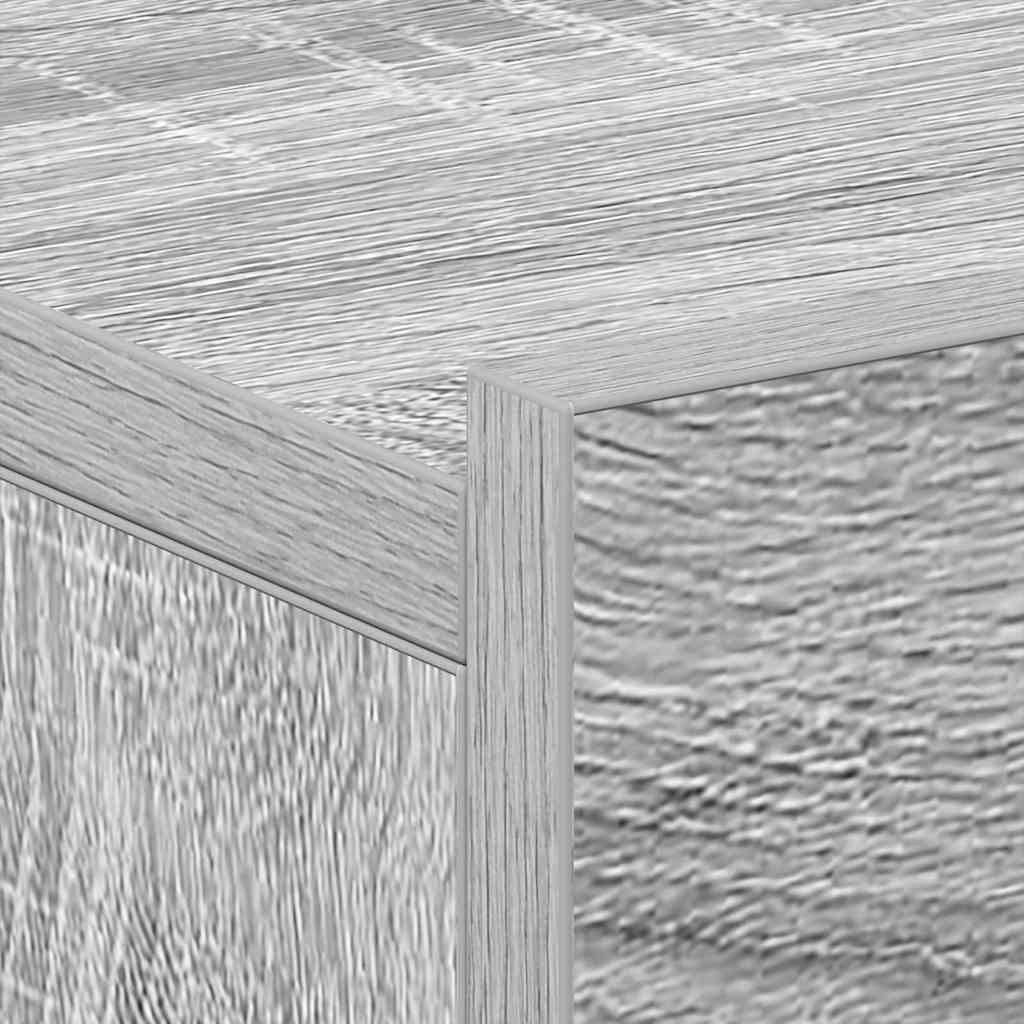 815285 vidaXL Floating Nightstands 2pcs Grey Sonoma 40x30x15cm Engineered Wood