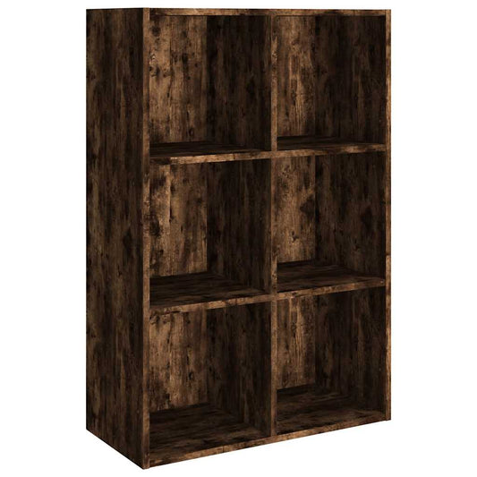 Book Cabinet/Sideboard Smoked Oak 66x30x98 cm Engineered Wood