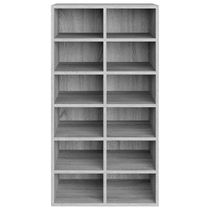 Shoe Rack Grey Sonoma 54x34x100.5 cm Engineered Wood