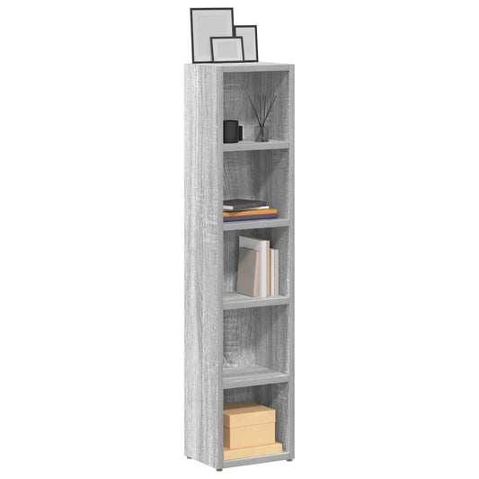 CD Cabinets 2 pcs Grey Sonoma 21x16x93,5 cm Engineered Wood
