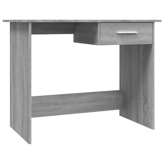 Desk Grey Sonoma 100x50x76 cm Engineered Wood