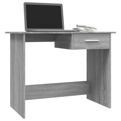Desk Grey Sonoma 100x50x76 cm Engineered Wood