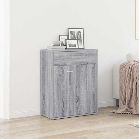 Sideboard Grey Sonoma 60x30x75 cm Engineered Wood