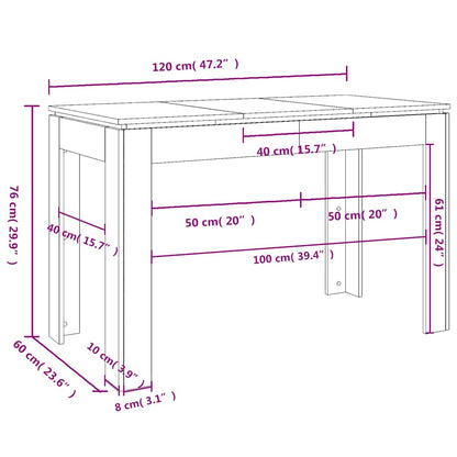 Dining Table | Smoked oak | Engineered wood | Medium | Dining Table